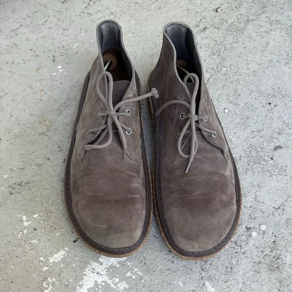 Birkenstock Milton, gray suede shoes/boots